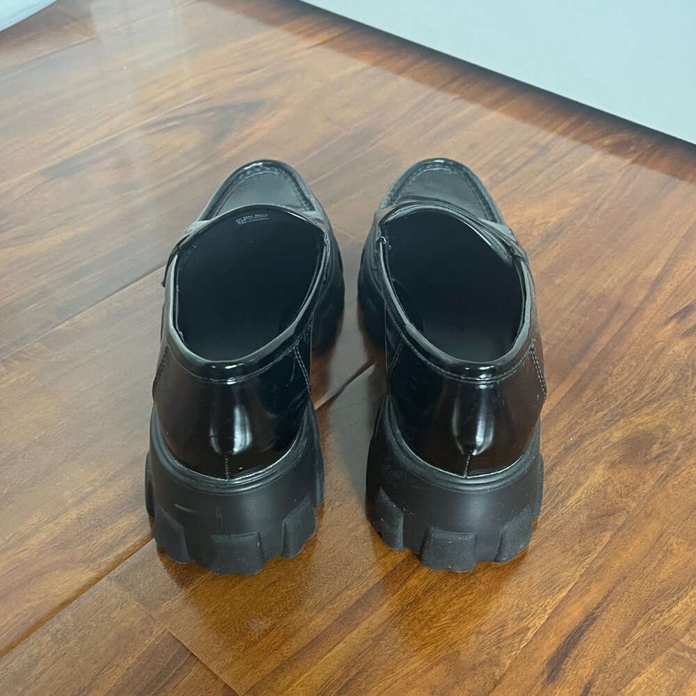 Womens Bar lll PAZP lug Sole chunky loafers Slip On Shoes Black Size 9 NIB - Picture 4 of 9